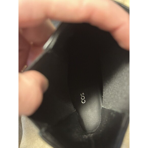 Women’s Black Leather Cos Cowboy Boots Size 40eu - Picture 6 of 6